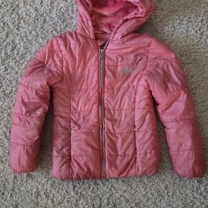 Guess Coral Pink Kids Puffer Jacket